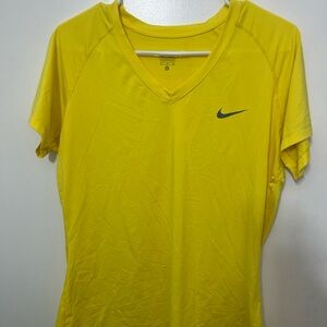 Nike yellow dry fit workout shirt size XL